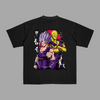 T-shirt Gohan Beast et Piccolo Orange, version noire avec illustration des deux guerriers en pleine puissance, univers Dragon Ball Super