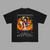 T-shirt Luffy Flammes Ardentes, version noire avec illustration de Luffy entouré de flammes incandescentes, univers One Piece