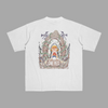 T-shirt Luffy Portail Mystique blanc avec illustration au dos inspirée de One Piece