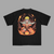 T-shirt Naruto Mode Chakra noir avec design chakra enflammé