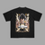 T-shirt Vegeta Explosion d’Énergie noir dos, Vegeta concentrant son énergie avec éclairs dorés Dragon Ball