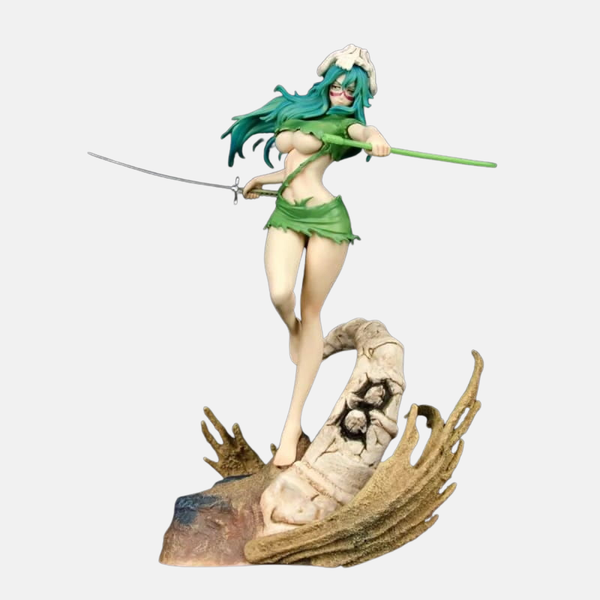 Gros plan sur le visage et les cornes de la figurine Nelliel Resurrección.