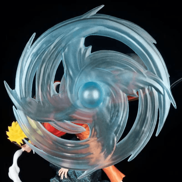 Détails du visage de Naruto en mode combat