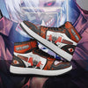Gros plan sur une basket Ken Kaneki, mettant en avant la qualité des coutures et l'artwork inspiré du manga