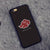 Vue de face de la coque Akatsuki, montrant le logo complet (nuage et kanji) de l'organisation de Naruto.