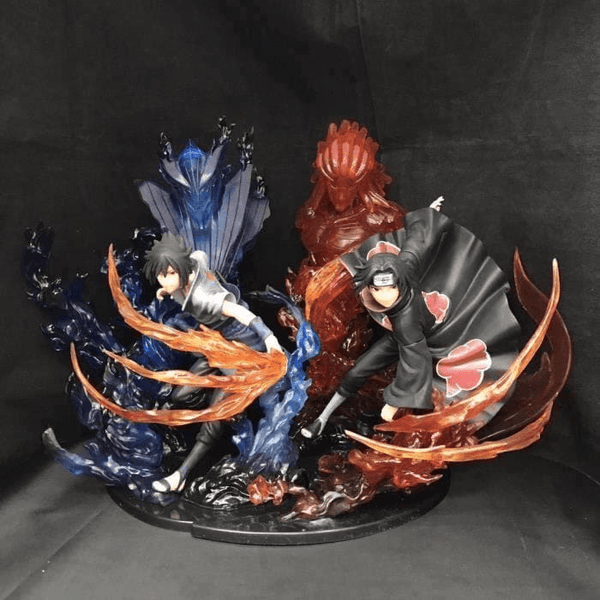 base illuminée rouge pour figurine sasuke naruto