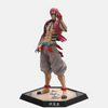 Figurine de Akaza, la Troisième Lune Supérieure de Demon Slayer, dans une pose de défi, regardant par-dessus son épaule.