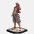 Figurine de Akaza, la Troisième Lune Supérieure de Demon Slayer, dans une pose de défi, regardant par-dessus son épaule.