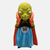Figurine de Babidi le sorcier maléfique de Dragon Ball Z, vue de face avec sa cape et le logo Majin.