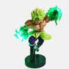 Figurine Broly Guerrier Légendaire 21cm - Pose de combat avec boules de feu vertes