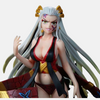 Vue de dos de la figurine de Daki montrant ses longs cheveux et ses écharpes Obi.