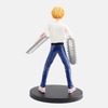 Figurine Chainsaw Man - Vue de dos montrant l'arrière de la chemise et le pantalon