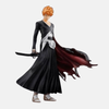 Figurine de Ichigo Kurosaki de Bleach dans sa forme finale "Corne du Salut", avec ses deux sabres Zangetsu et une corne de Hollow.