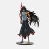 Figurine de Ichigo Kurosaki de Bleach dans sa forme du Getsuga Tenshō Ultime (Mugetsu), avec ses longs cheveux noirs et ses bandages.