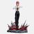 Figurine Makima 25cm Chainsaw Man - Pose d'attaque avec effets rouges sur le socle