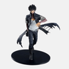 Figurine de Toya Todoroki (Dabi) de My Hero Academia, debout, avec des flammes bleues jaillissant de sa main tendue.