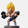 Vue de dos de la figurine Vegeta Bodybuilding 16cm (Dragon Ball Z).