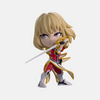 Figurine vinyle de Cha Hae-In de Solo Leveling dans sa tenue de combat, tenant son épée.