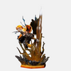 Vue de dos de la figurine Zenitsu montrant le dragon de foudre.