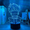 Lampe LED bleue Gojo vue de face, ambiance lumineuse manga