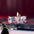Bague Ichigo Kurosaki version Bankai scellé, posée sur table sombre