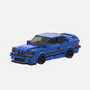Variante de couleur bleue du kit de construction de la BMW M3 E36 en briques.