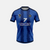 Vue de face du maillot de foot de Seishiro Nagi, montrant le design bleu et le blason du programme Blue Lock.