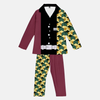 Pyjama chemise et pantalon Giyu Tomioka Demon Slayer unisexe - Motif Haori bicolore