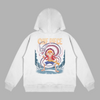Sweat Luffy Dragon Noir, version blanche avec illustration puissante de Luffy et d’un dragon, univers One Piece