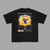 T-shirt Naruto Shippuden noir avec illustration de Naruto en mode Kyubi entouré de son chakra